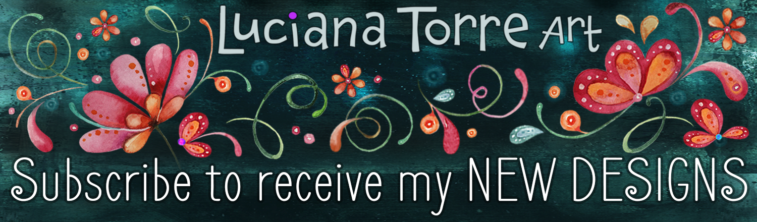I'm Luciana Torre from Luciana Torre Art, a floral illustrator, graphic & surface pattern designer and hand lettering artist. As an illustrator specialized in floral and botanical pattern design, I nourish this focus by observing real growth patterns in nature, especially the botanic development, and by learning new techniques to take my pattern repeats to the top level. I stay updated with the ultimate repeating pattern creation software to improve and accelerate my creative process. For me, the two most important qualities to make successful print pattern designs that work well, is to apply the appropriate tools to create them and know the type of material and product where they will be applied. Knowing how and where the designs will be printed, helps me create my best surface pattern designs for each industry. To create my surface pattern designs, I pay attention to the newest fashion trends and adapt them to my style and color palette. I am very interested in the historical evolution of printing pattern designs in all cultures around the world.